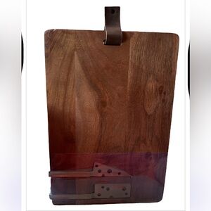 Kirkland’s Home Wood Serving Board with cheese knives